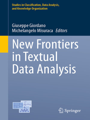 cover image of New Frontiers in Textual Data Analysis